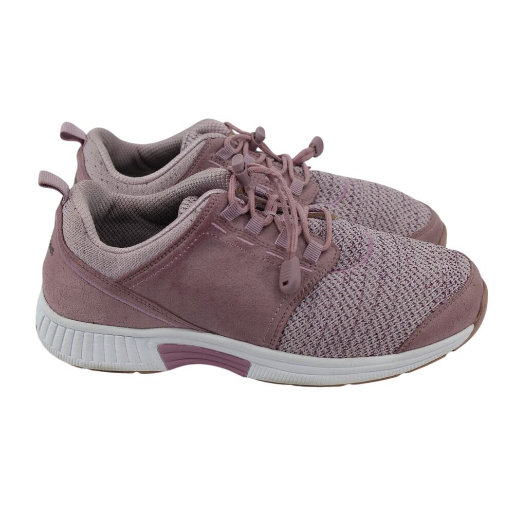 Orthofeet 846 Womens 8.5EE Extra Wide Sneakers Walking Orthopedic Pink KniT